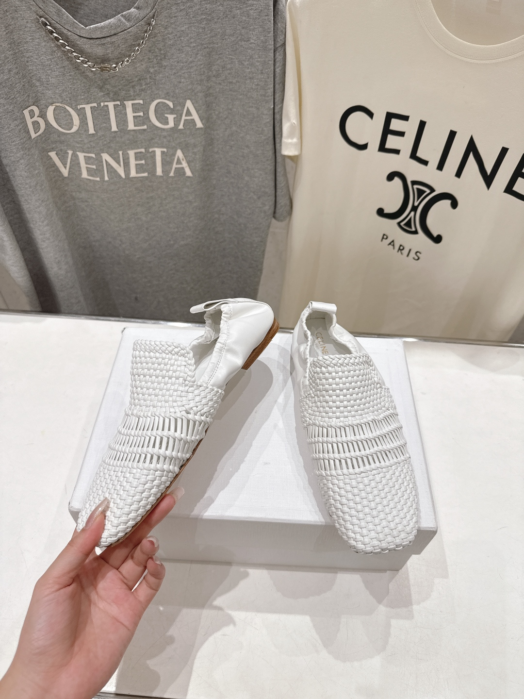 高版本出厂 CELINE*赛琳F035 2026ss新款玛丽珍复古风编织休闲乐福鞋平底鞋网红爆款来袭！各