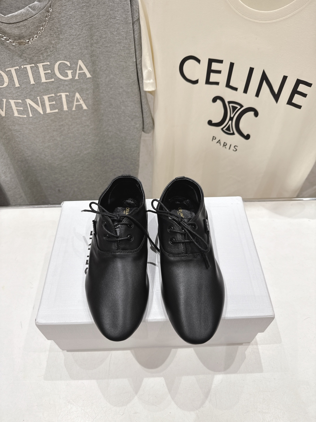 高版本出厂 CELINE*赛琳F035 2026ss新款玛丽珍布洛克复古风系带休闲乐福鞋平底鞋网红爆款来