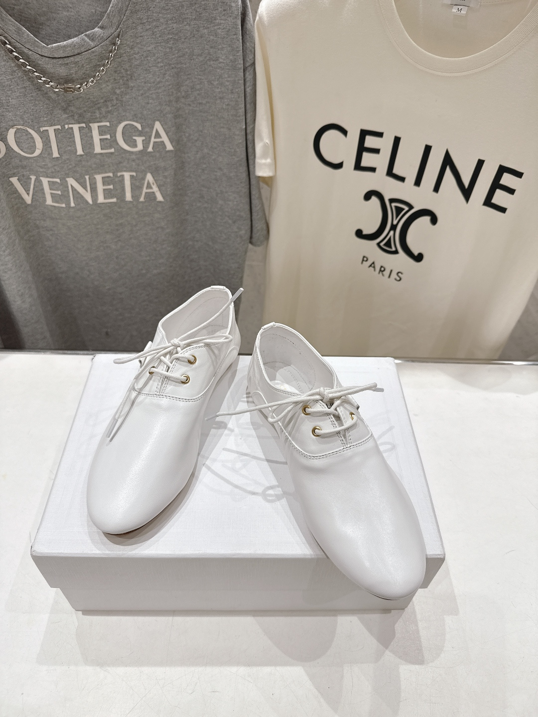 高版本出厂 CELINE*赛琳F035 2026ss新款玛丽珍布洛克复古风系带休闲乐福鞋平底鞋网红爆款来