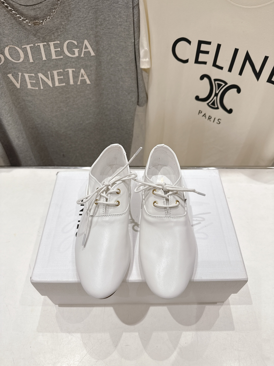 高版本出厂 CELINE*赛琳F035 2026ss新款玛丽珍布洛克复古风系带休闲乐福鞋平底鞋网红爆款来