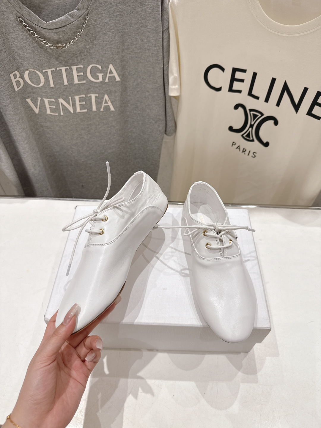 高版本出厂 CELINE*赛琳F035 2026ss新款玛丽珍布洛克复古风系带休闲乐福鞋平底鞋网红爆款来