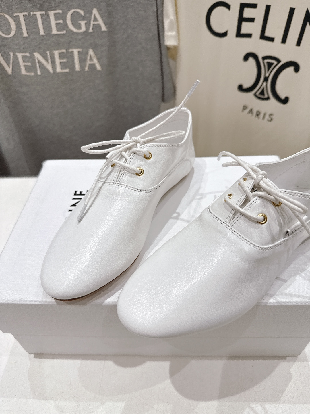 高版本出厂 CELINE*赛琳F035 2026ss新款玛丽珍布洛克复古风系带休闲乐福鞋平底鞋网红爆款来