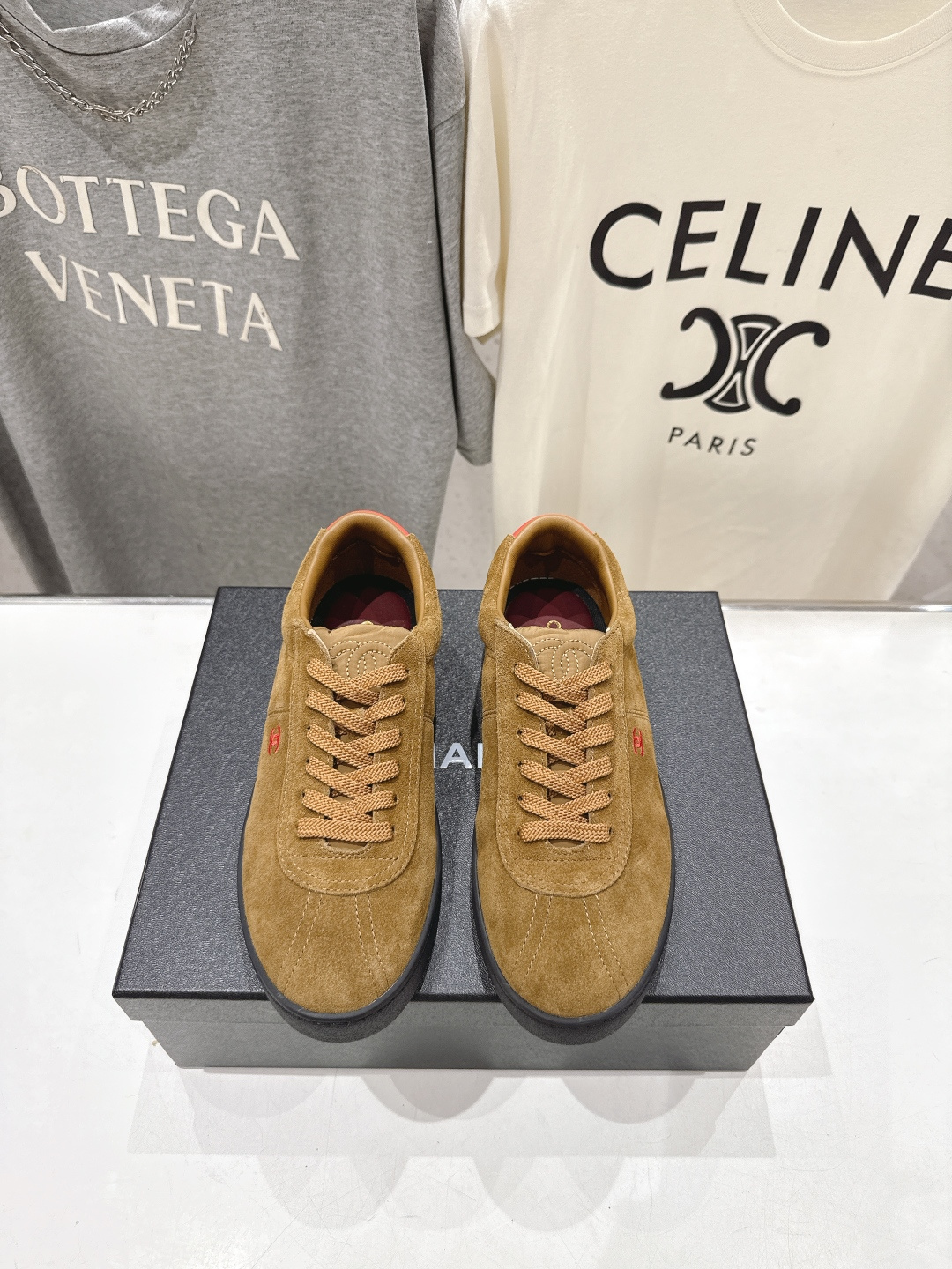 高版本出厂 Chanel*香奈儿~小香2026ss最新款系带平底休闲鞋，目前超级流行的饼干鞋网红明星小红