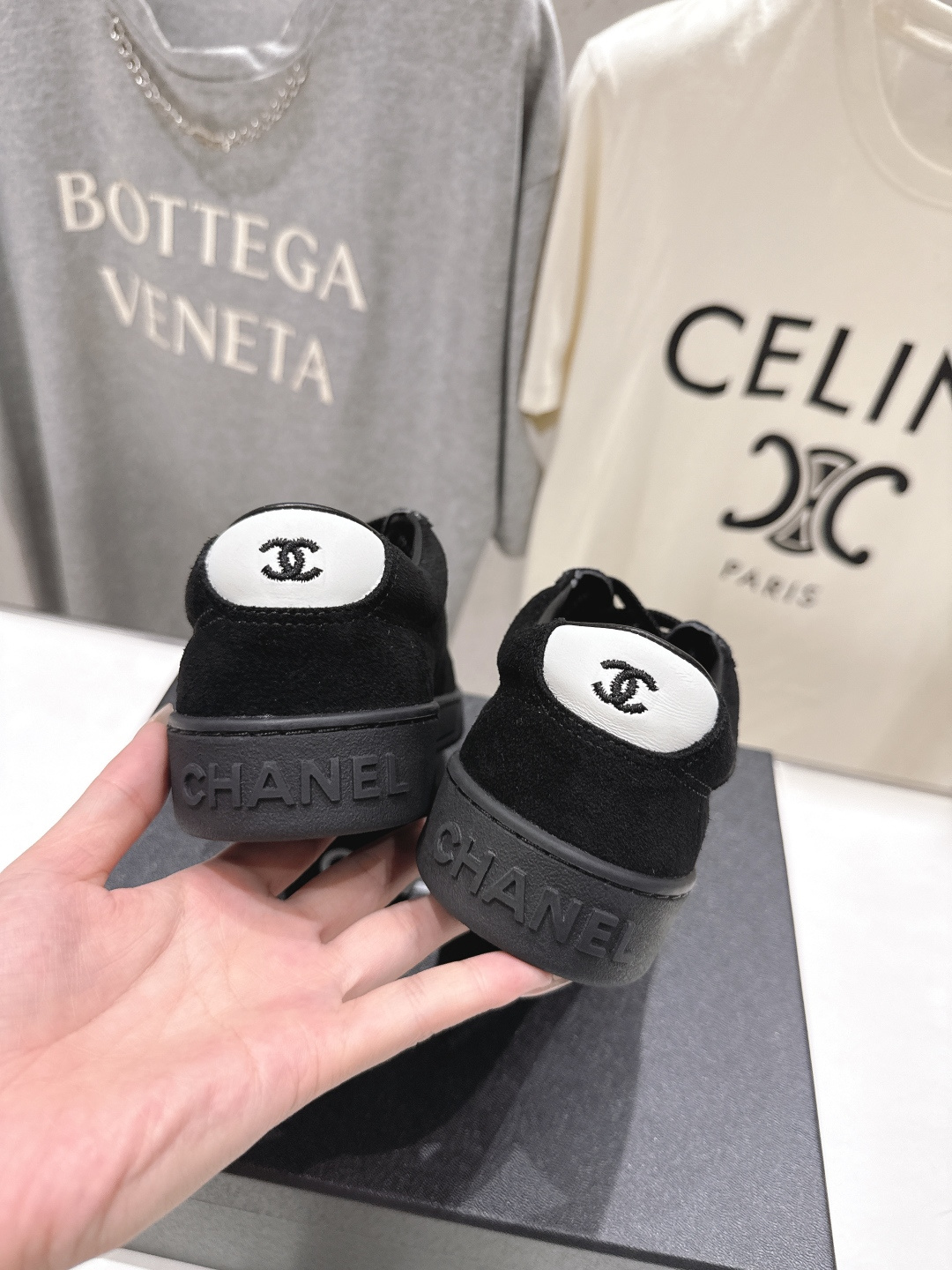 高版本出厂 Chanel*香奈儿~小香2026ss最新款系带平底休闲鞋，目前超级流行的饼干鞋网红明星小红