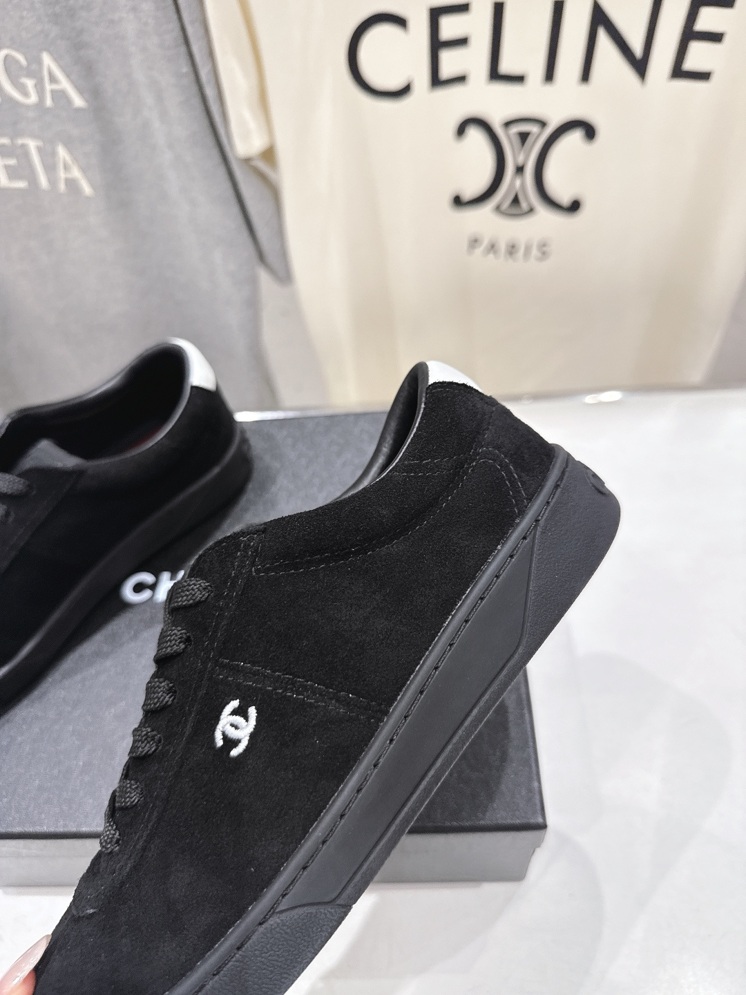 高版本出厂 Chanel*香奈儿~小香2026ss最新款系带平底休闲鞋，目前超级流行的饼干鞋网红明星小红