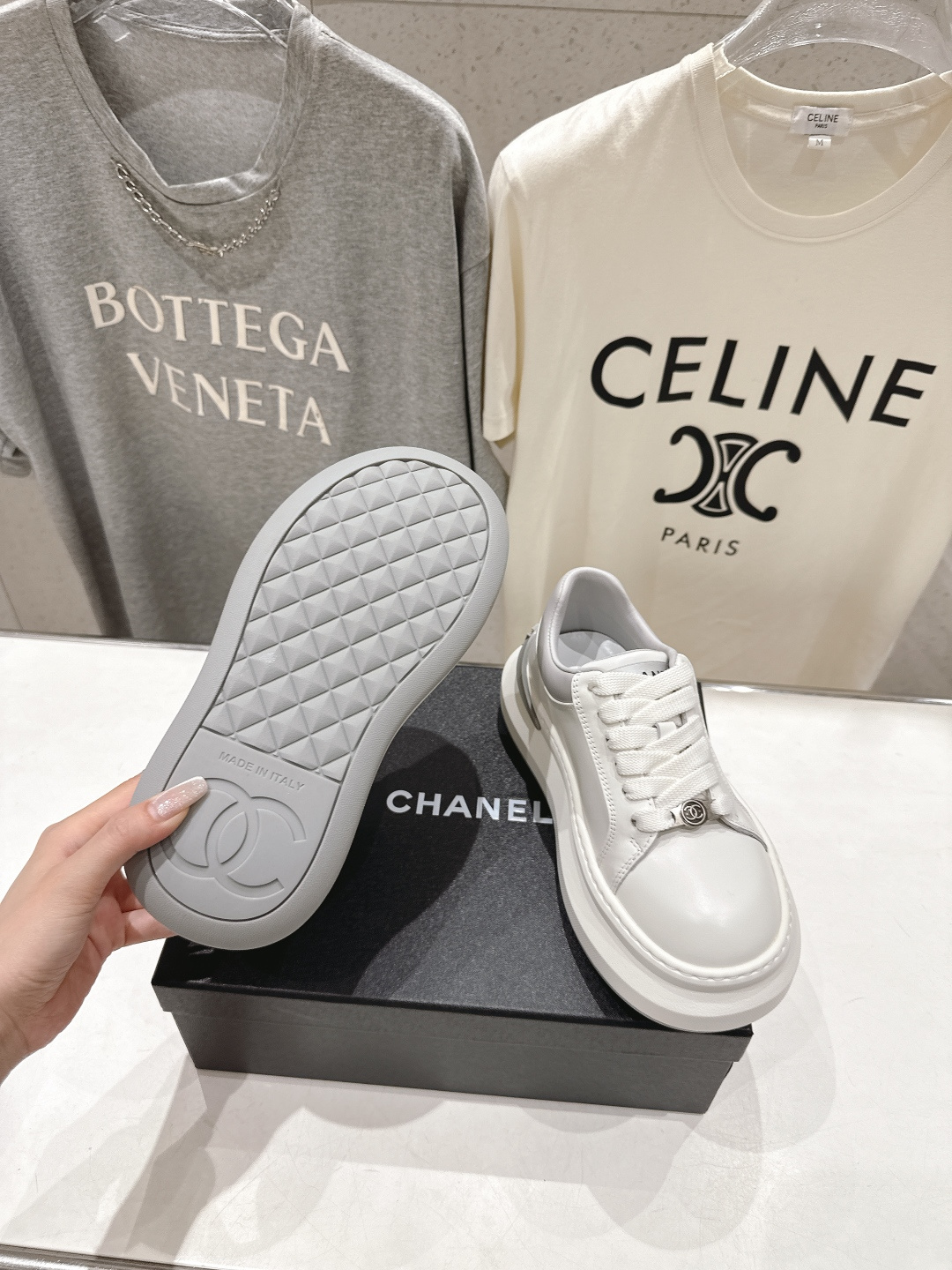 高版本出厂 Chanel* 香奈儿～小香2026ss 最新饼干鞋目前超级流行的厚底饼干鞋，熊猫鞋休闲鞋网