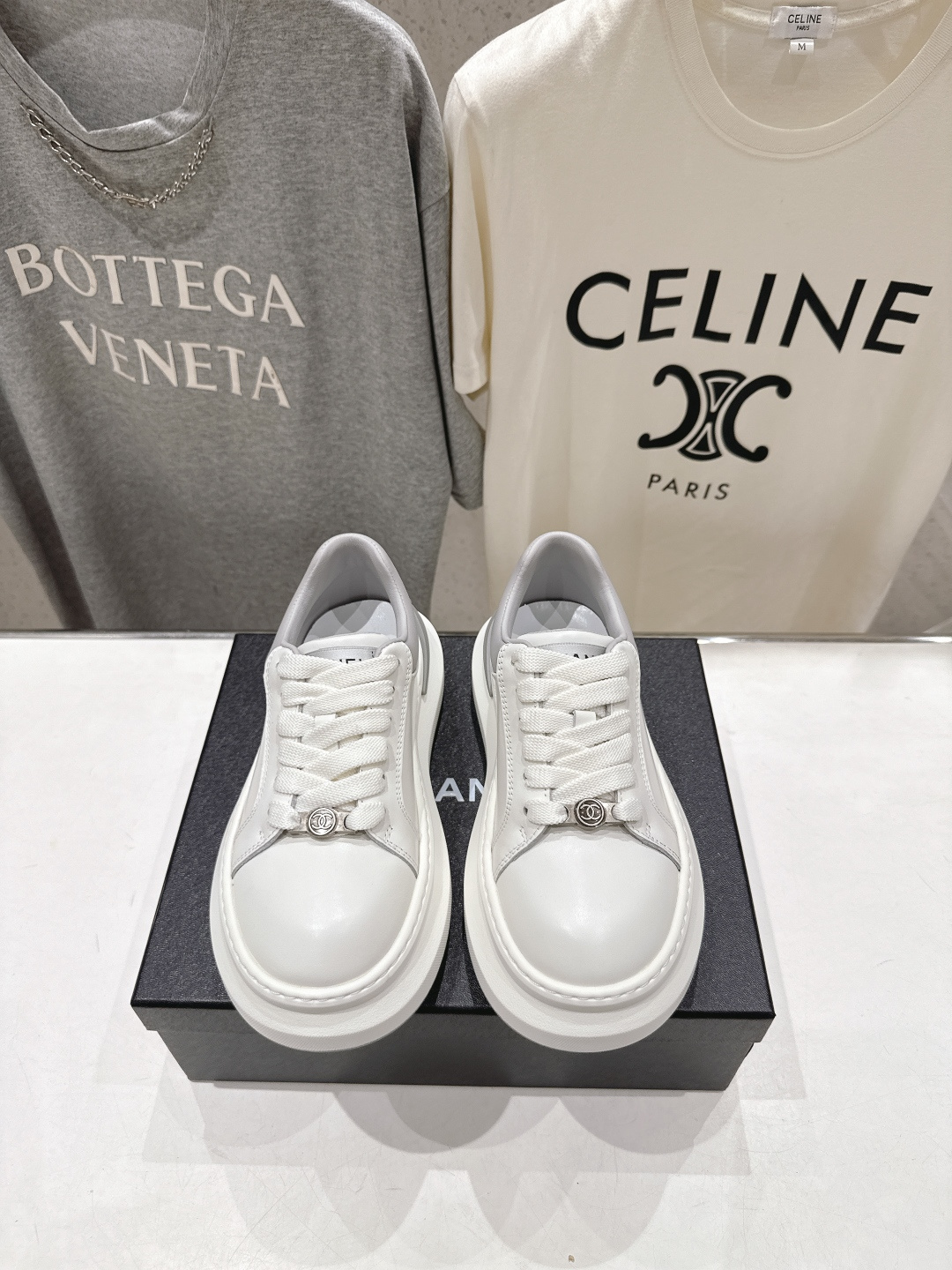 高版本出厂 Chanel* 香奈儿～小香2026ss 最新饼干鞋目前超级流行的厚底饼干鞋，熊猫鞋休闲鞋网