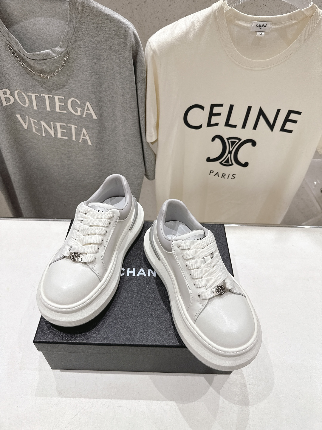 高版本出厂 Chanel* 香奈儿～小香2026ss 最新饼干鞋目前超级流行的厚底饼干鞋，熊猫鞋休闲鞋网