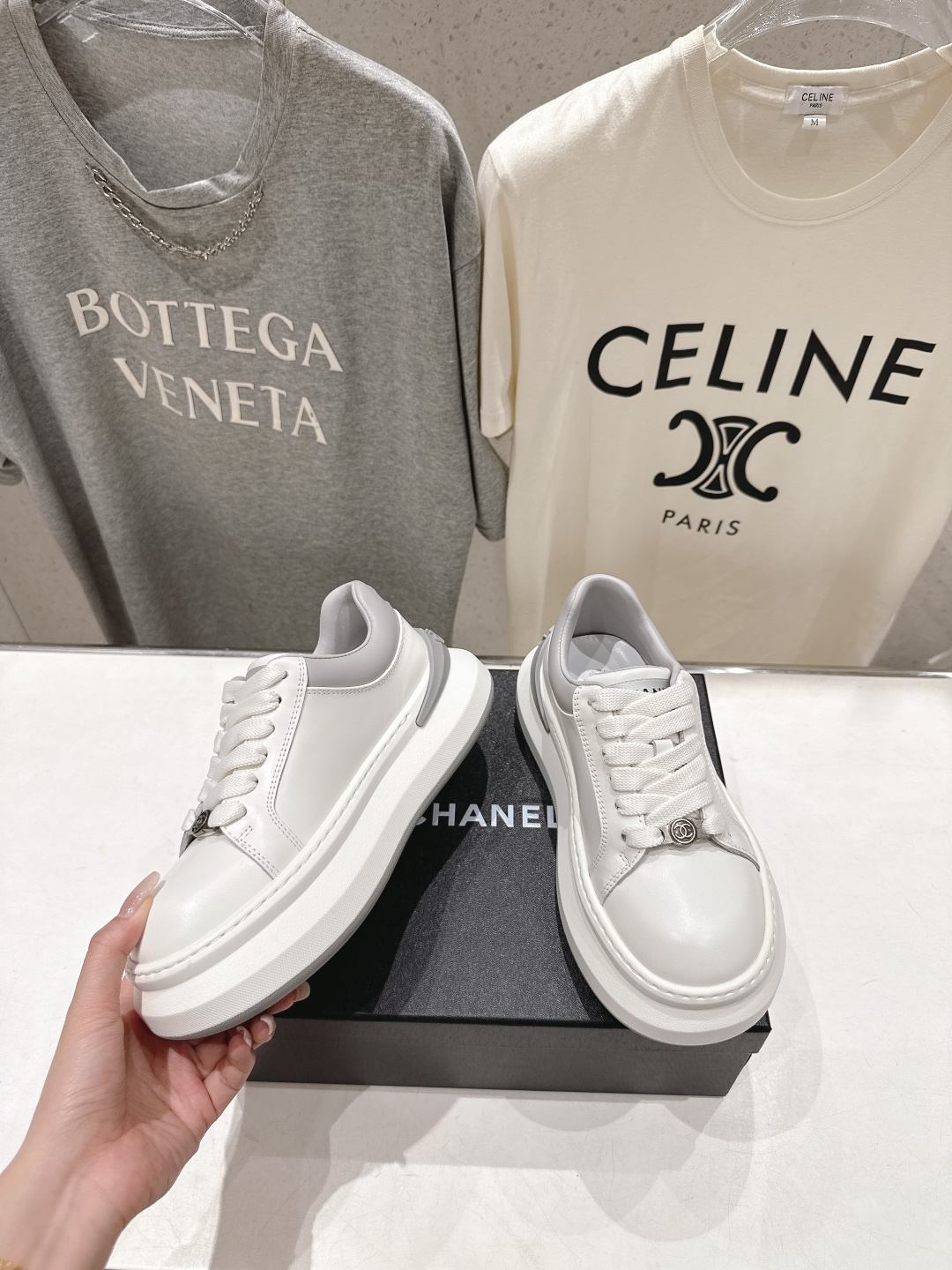 高版本出厂 Chanel* 香奈儿～小香2026ss 最新饼干鞋目前超级流行的厚底饼干鞋，熊猫鞋休闲鞋网