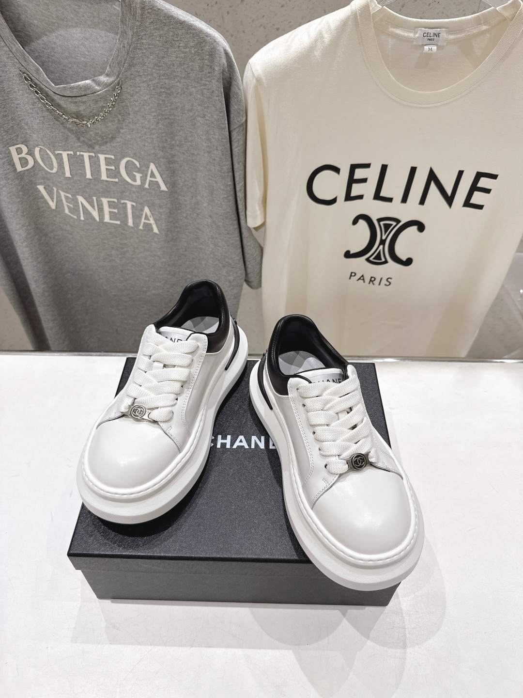 高版本出厂 Chanel* 香奈儿～小香2026ss 最新饼干鞋目前超级流行的厚底饼干鞋，熊猫鞋休闲鞋网