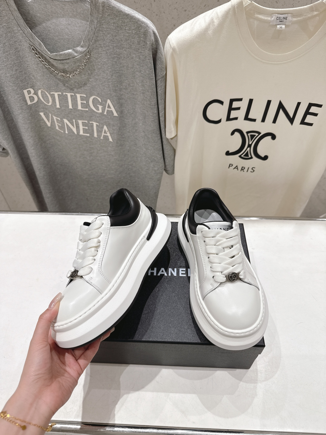 高版本出厂 Chanel* 香奈儿～小香2026ss 最新饼干鞋目前超级流行的厚底饼干鞋，熊猫鞋休闲鞋网