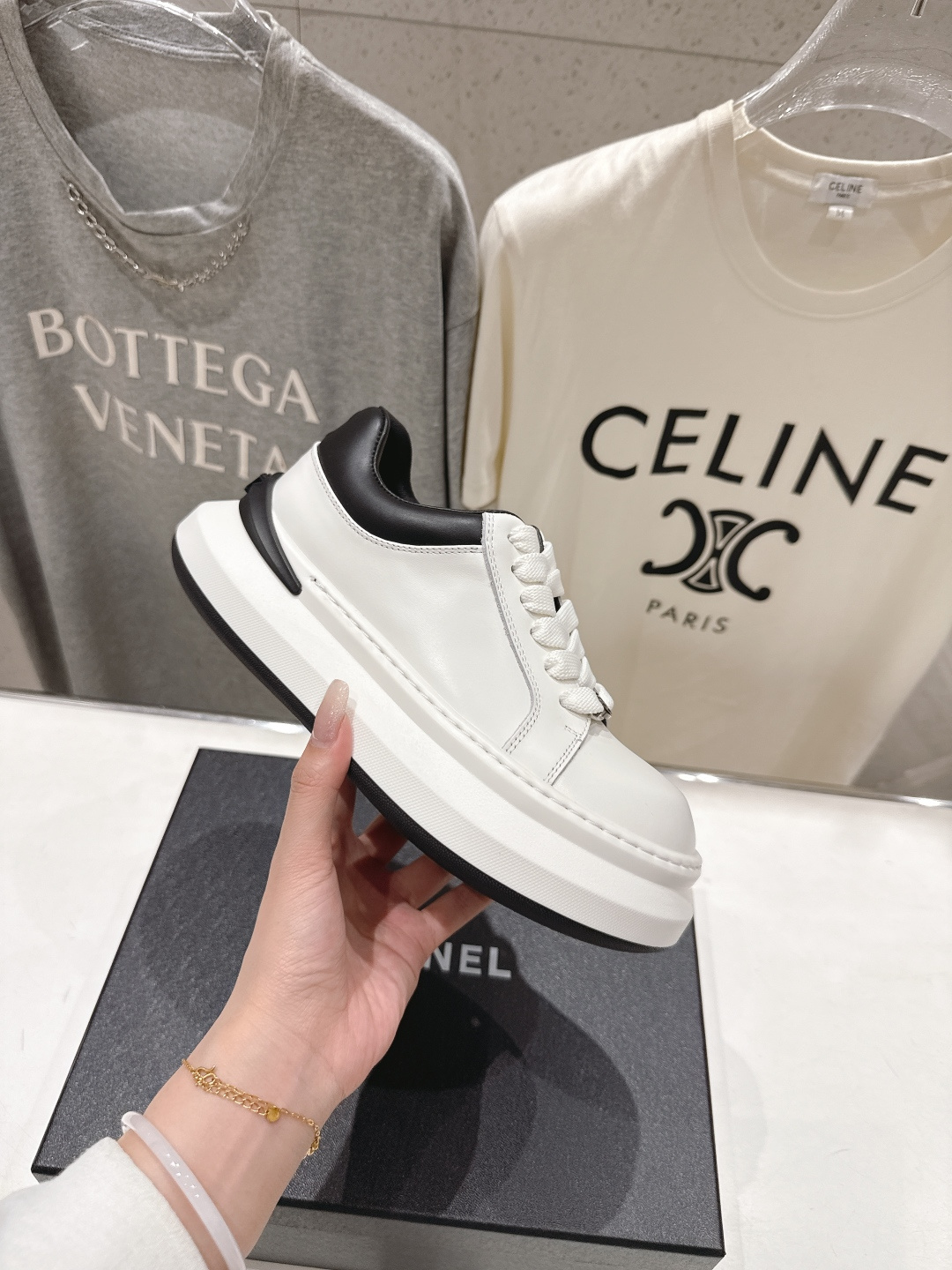 高版本出厂 Chanel* 香奈儿～小香2026ss 最新饼干鞋目前超级流行的厚底饼干鞋，熊猫鞋休闲鞋网