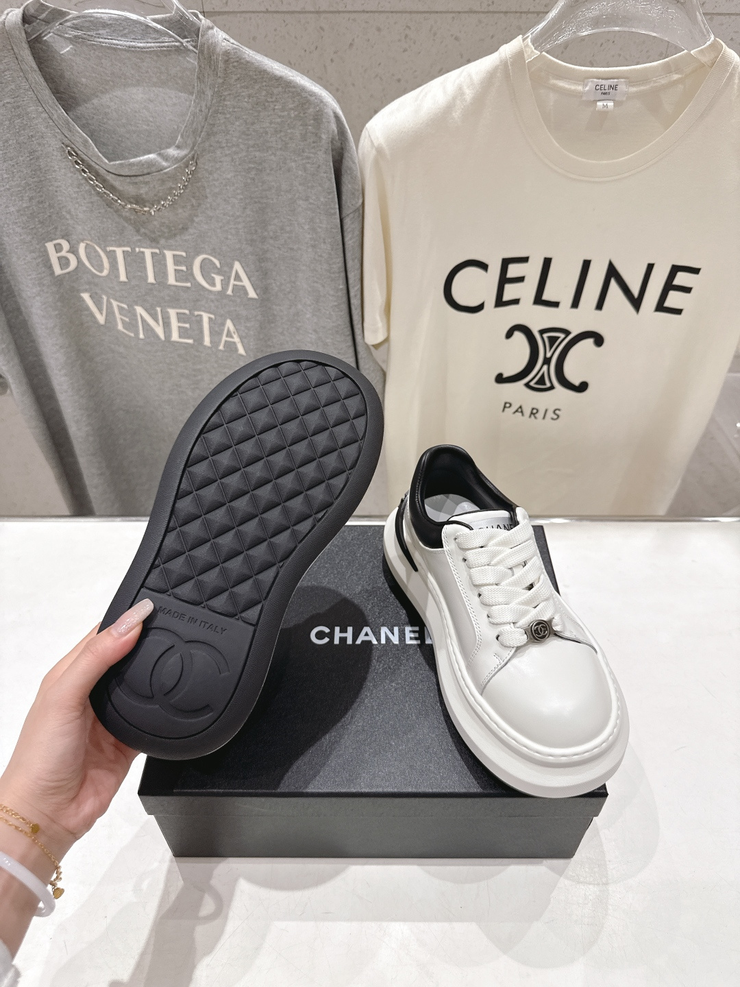 高版本出厂 Chanel* 香奈儿～小香2026ss 最新饼干鞋目前超级流行的厚底饼干鞋，熊猫鞋休闲鞋网