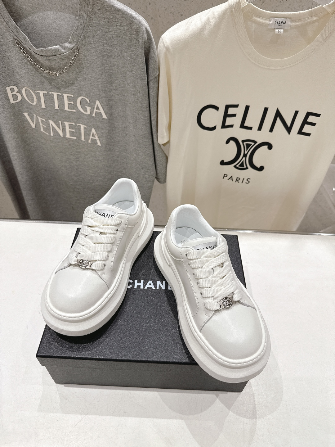 高版本出厂 Chanel* 香奈儿～小香2026ss 最新饼干鞋目前超级流行的厚底饼干鞋，熊猫鞋休闲鞋网