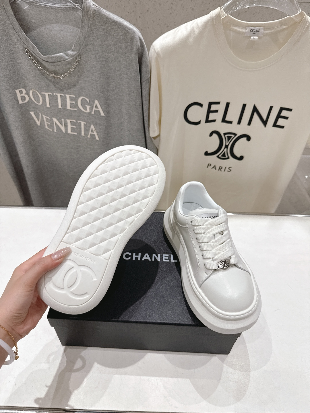 高版本出厂 Chanel* 香奈儿～小香2026ss 最新饼干鞋目前超级流行的厚底饼干鞋，熊猫鞋休闲鞋网