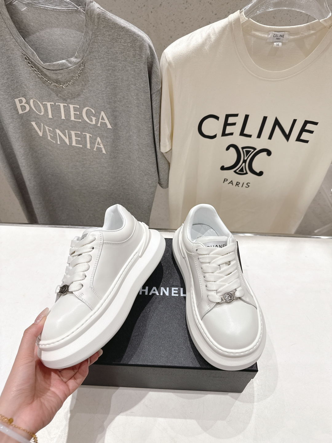 高版本出厂 Chanel* 香奈儿～小香2026ss 最新饼干鞋目前超级流行的厚底饼干鞋，熊猫鞋休闲鞋网