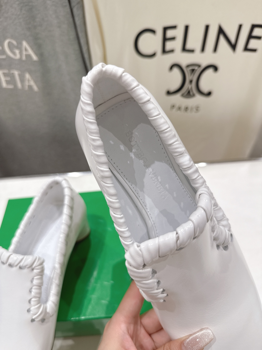 高版本出厂 Bottega Veneta/BV F065 2026ss新款Sabato鞋口穿皮工艺高跟鞋