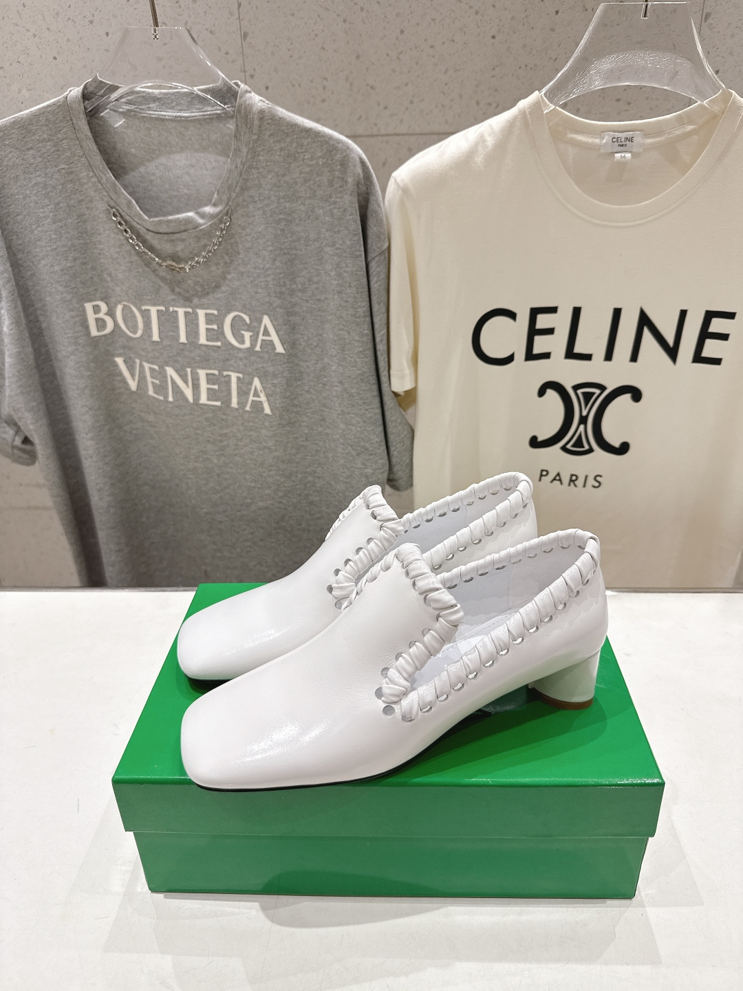 高版本出厂 Bottega Veneta/BV F065 2026ss新款Sabato鞋口穿皮工艺高跟鞋