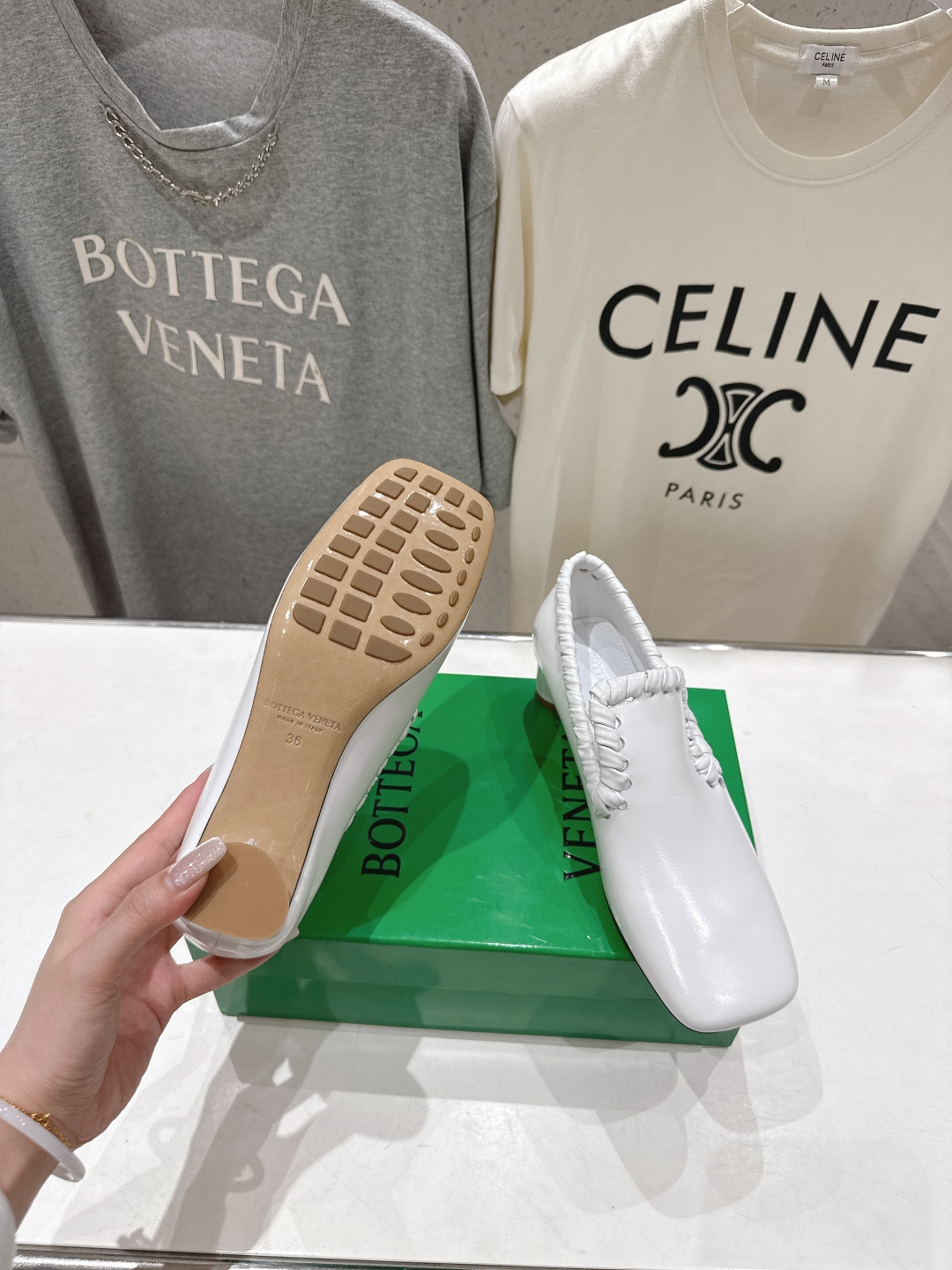 高版本出厂 Bottega Veneta/BV F065 2026ss新款Sabato鞋口穿皮工艺高跟鞋