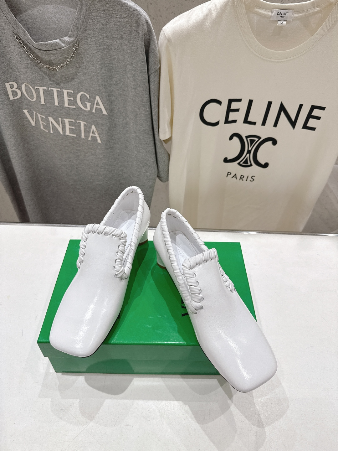 高版本出厂 Bottega Veneta/BV F065 2026ss新款Sabato鞋口穿皮工艺高跟鞋