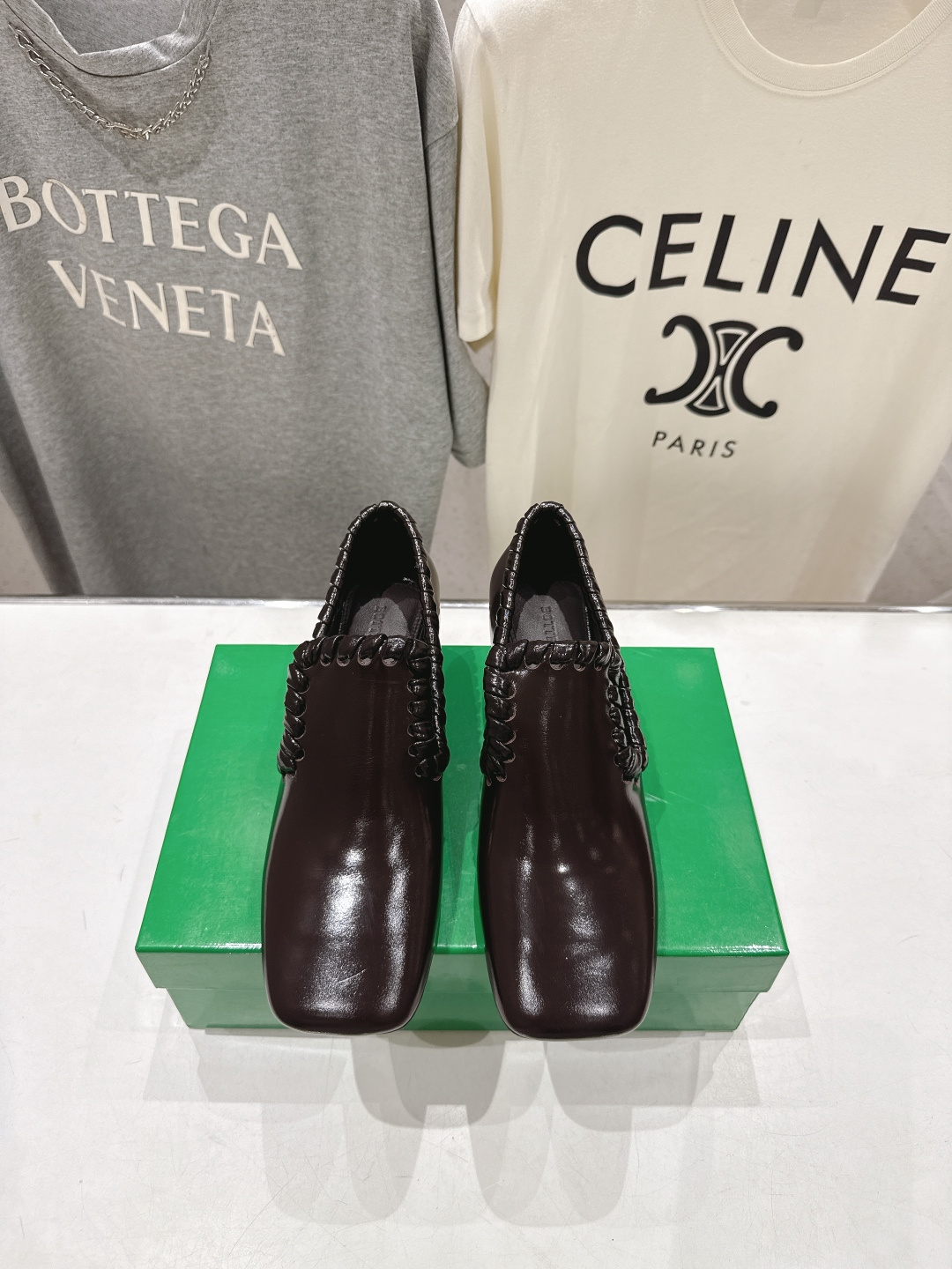 高版本出厂 Bottega Veneta/BV F065 2026ss新款Sabato鞋口穿皮工艺高跟鞋