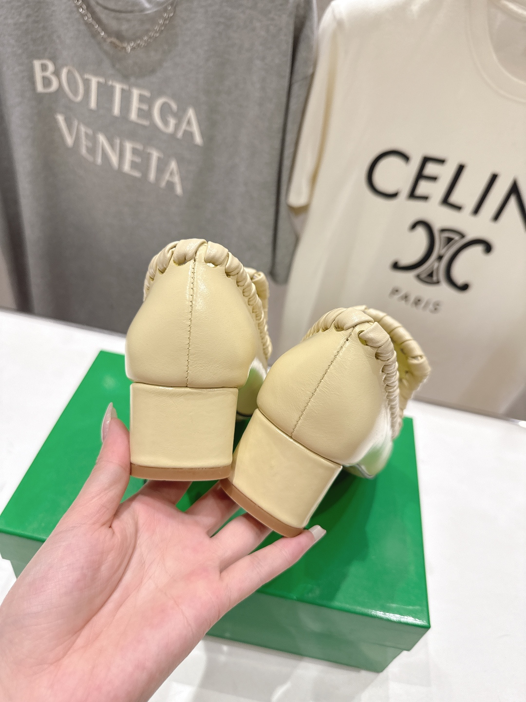 高版本出厂 Bottega Veneta/BV F065 2026ss新款Sabato鞋口穿皮工艺高跟鞋