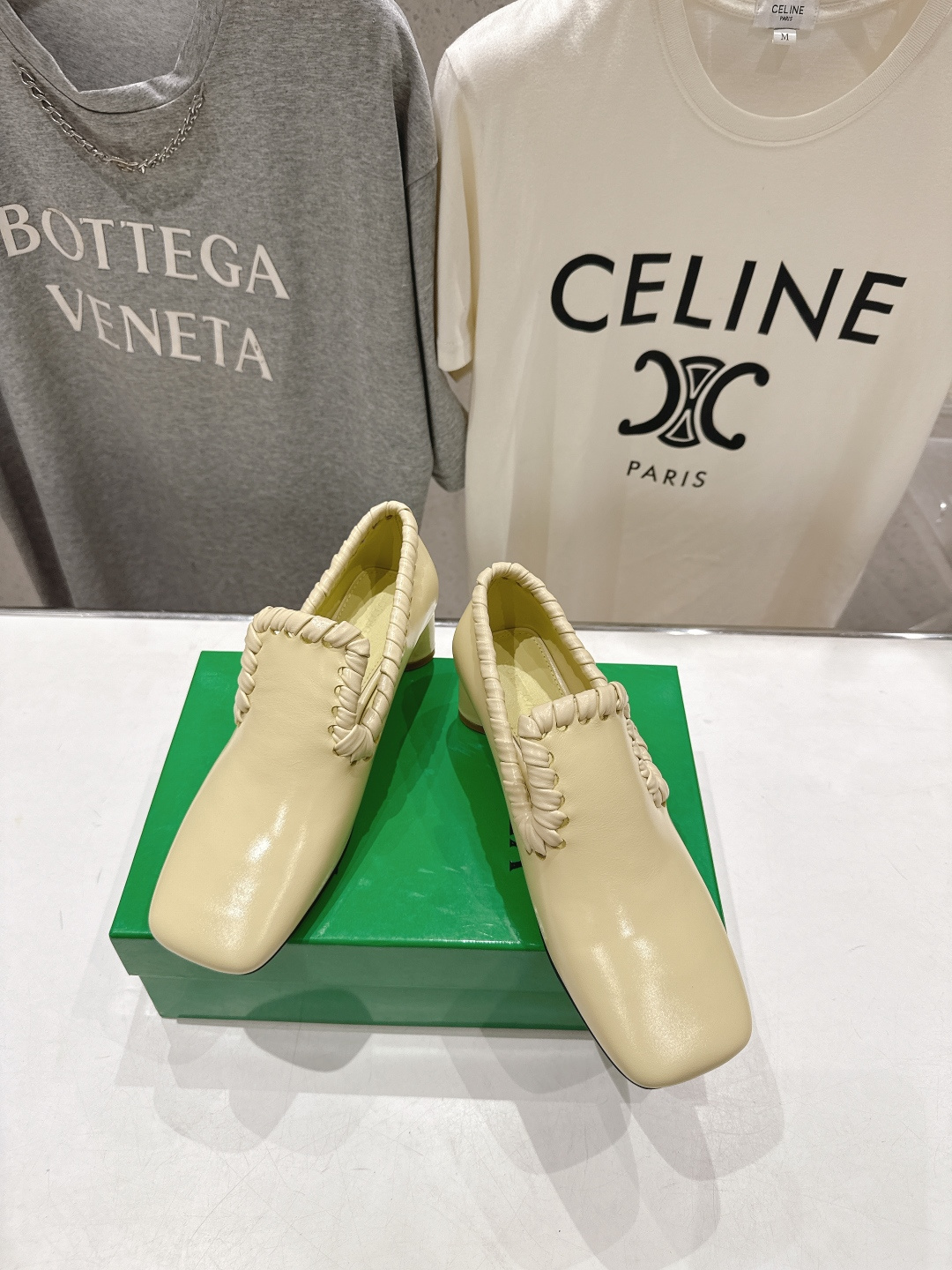 高版本出厂 Bottega Veneta/BV F065 2026ss新款Sabato鞋口穿皮工艺高跟鞋