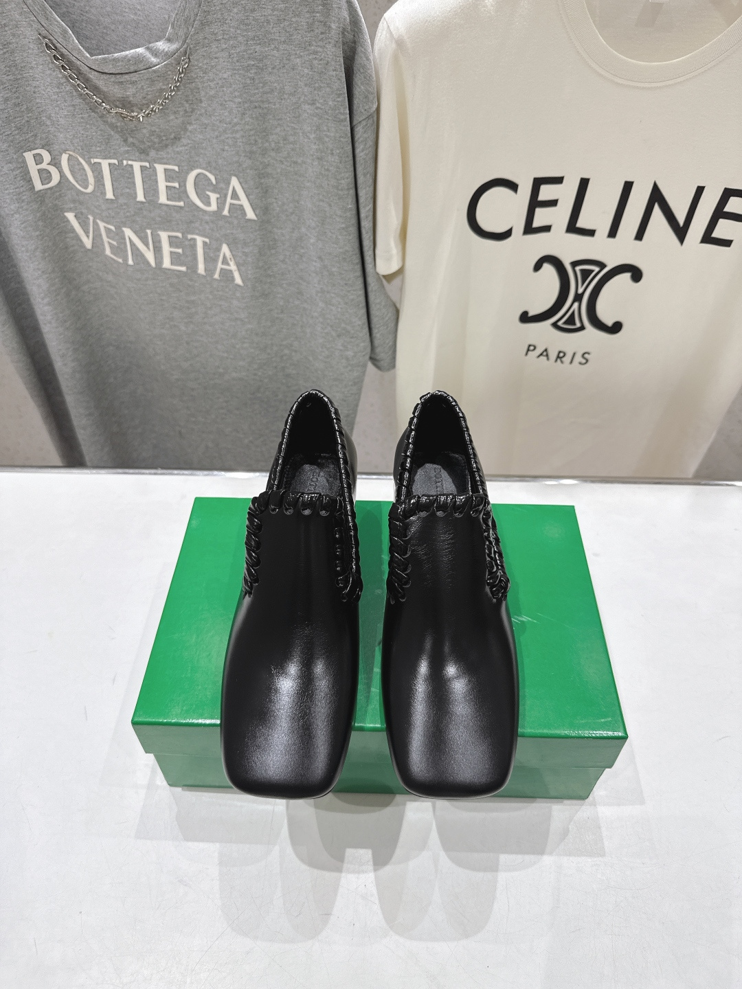 高版本出厂 Bottega Veneta/BV F065 2026ss新款Sabato鞋口穿皮工艺高跟鞋