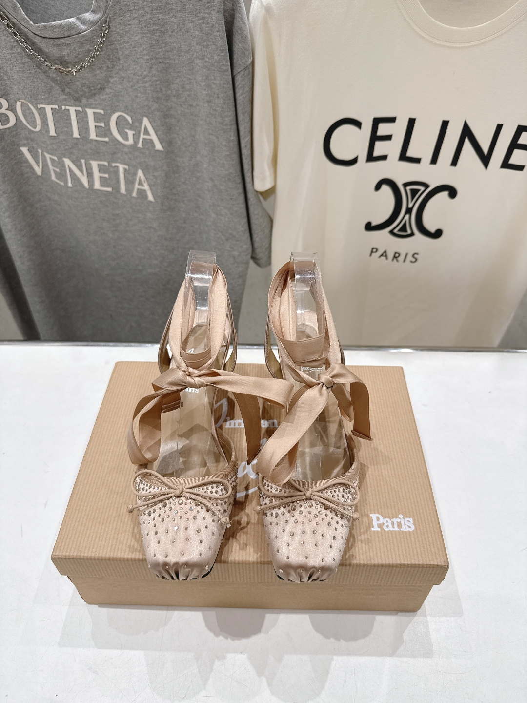 高版本出厂 钻面 Christian Loubotti CL红底鞋F030 2026ss新款绑带仙女风高