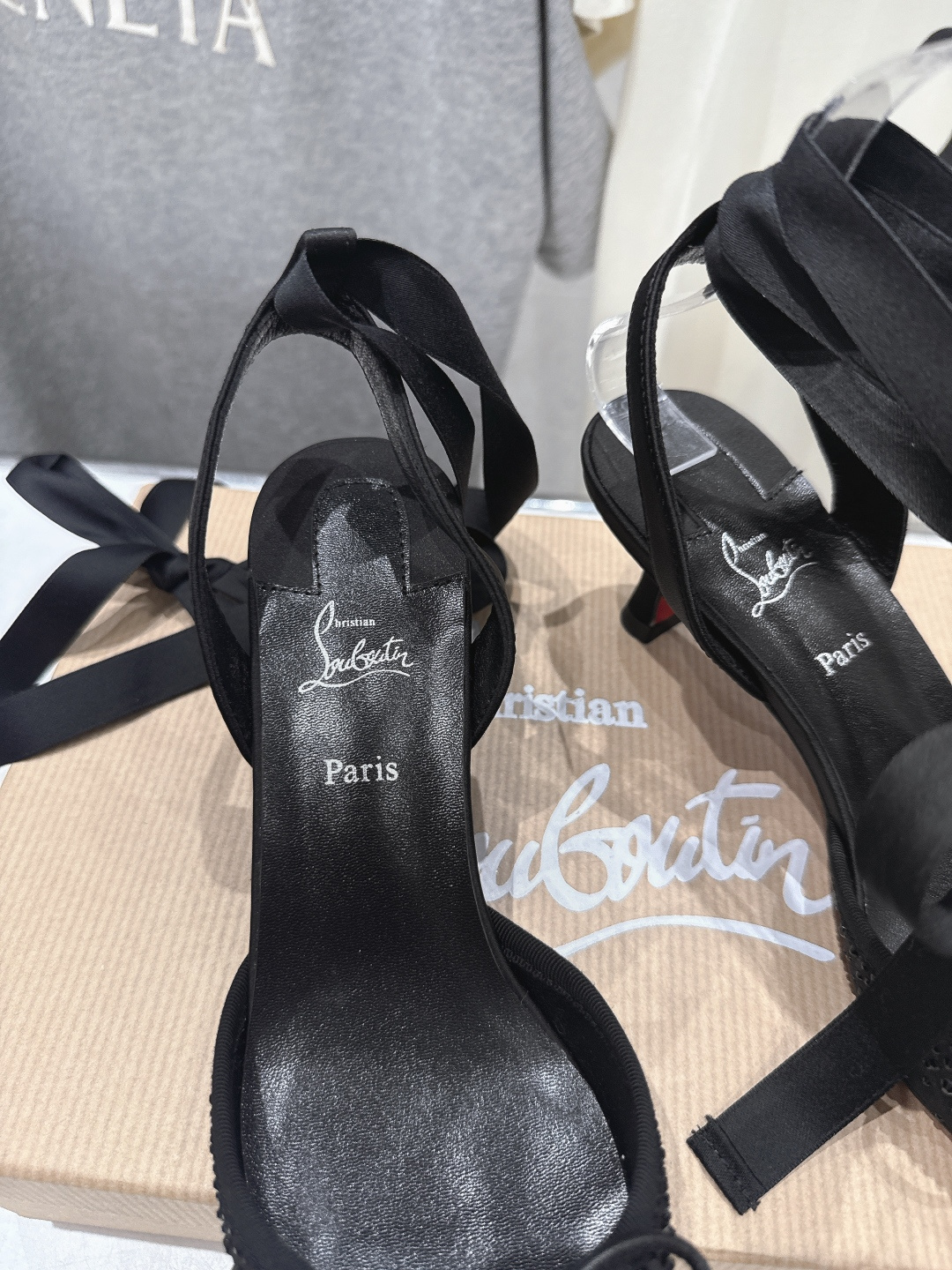 高版本出厂 钻面 Christian Loubotti CL红底鞋F030 2026ss新款绑带仙女风高