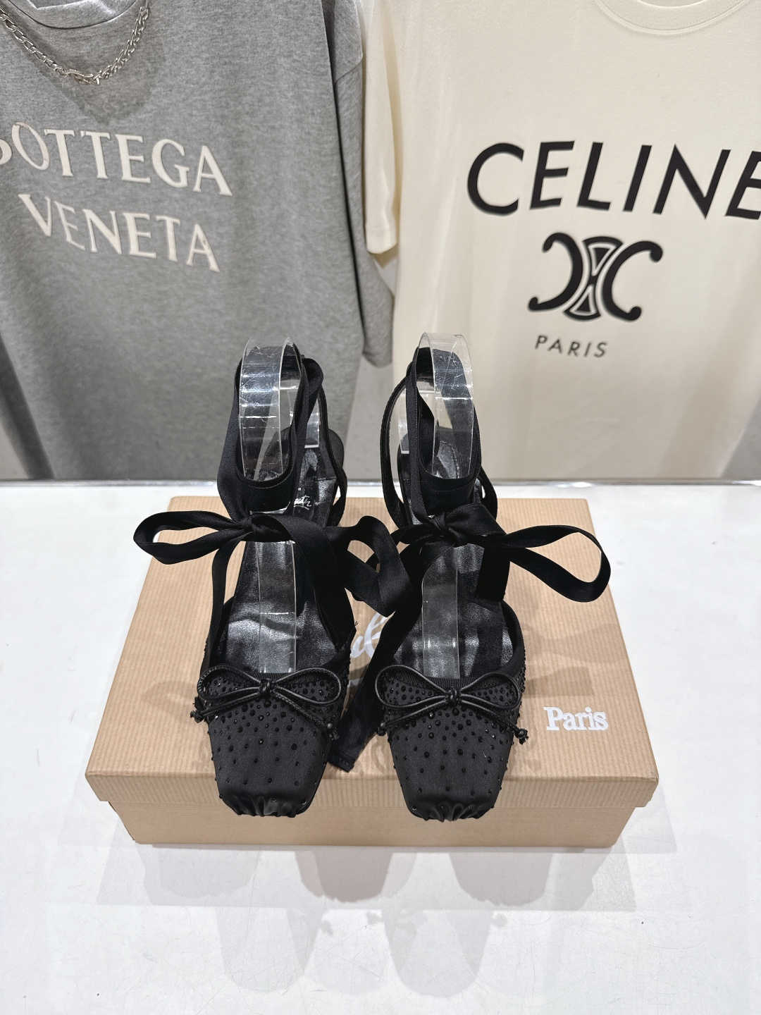 高版本出厂 钻面 Christian Loubotti CL红底鞋F030 2026ss新款绑带仙女风高