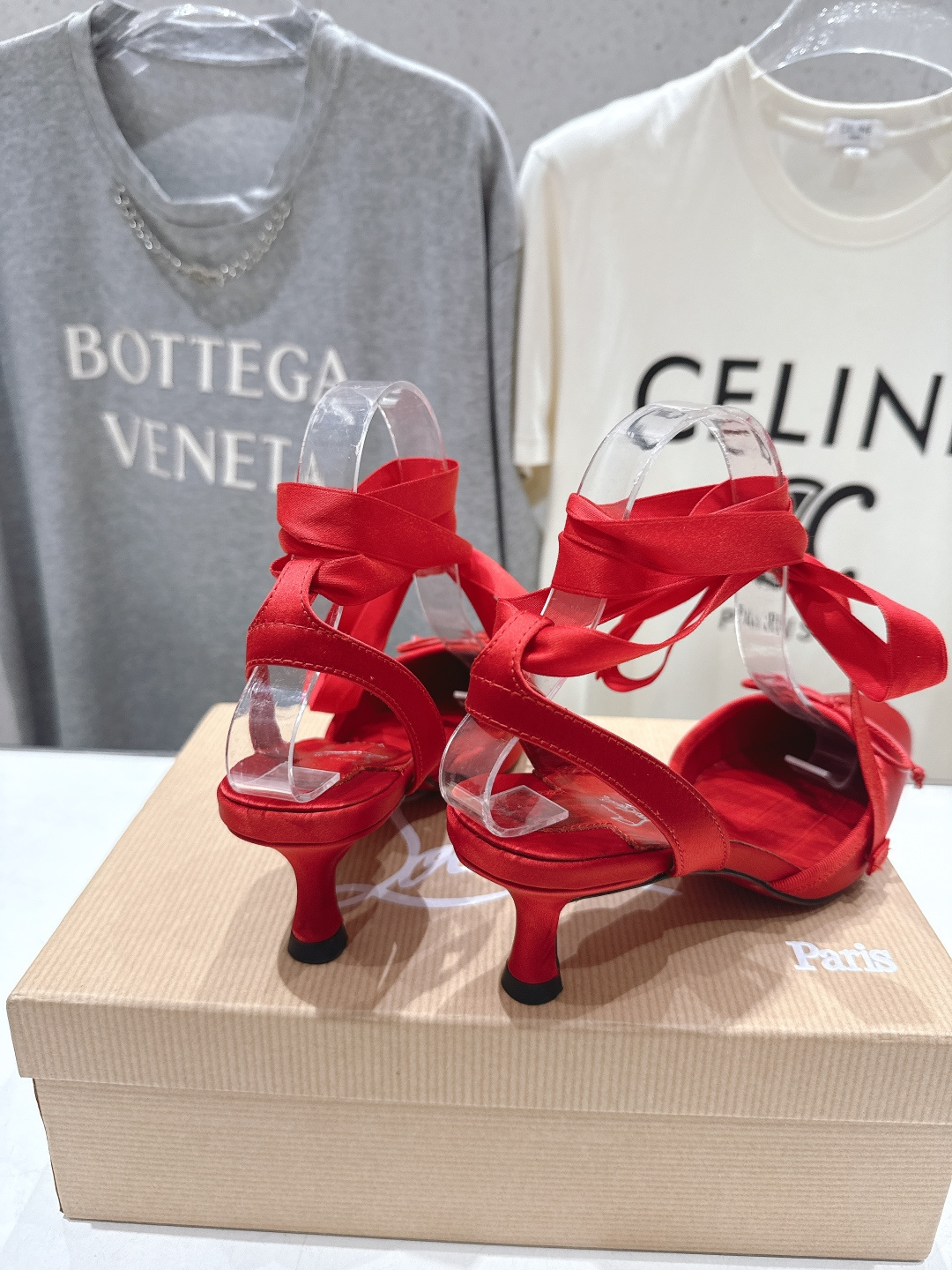 高版本出厂 Christian Loubotti CL红底鞋F030 2026ss新款绑带仙女风高跟鞋凉