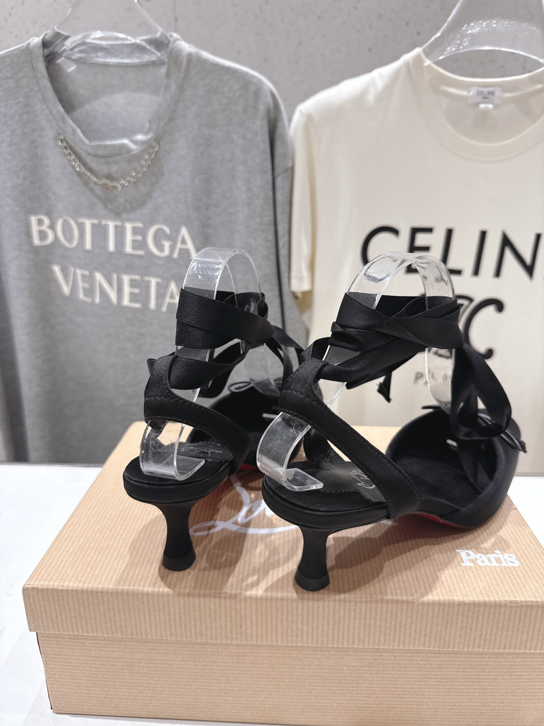 高版本出厂 Christian Loubotti CL红底鞋F030 2026ss新款绑带仙女风高跟鞋凉