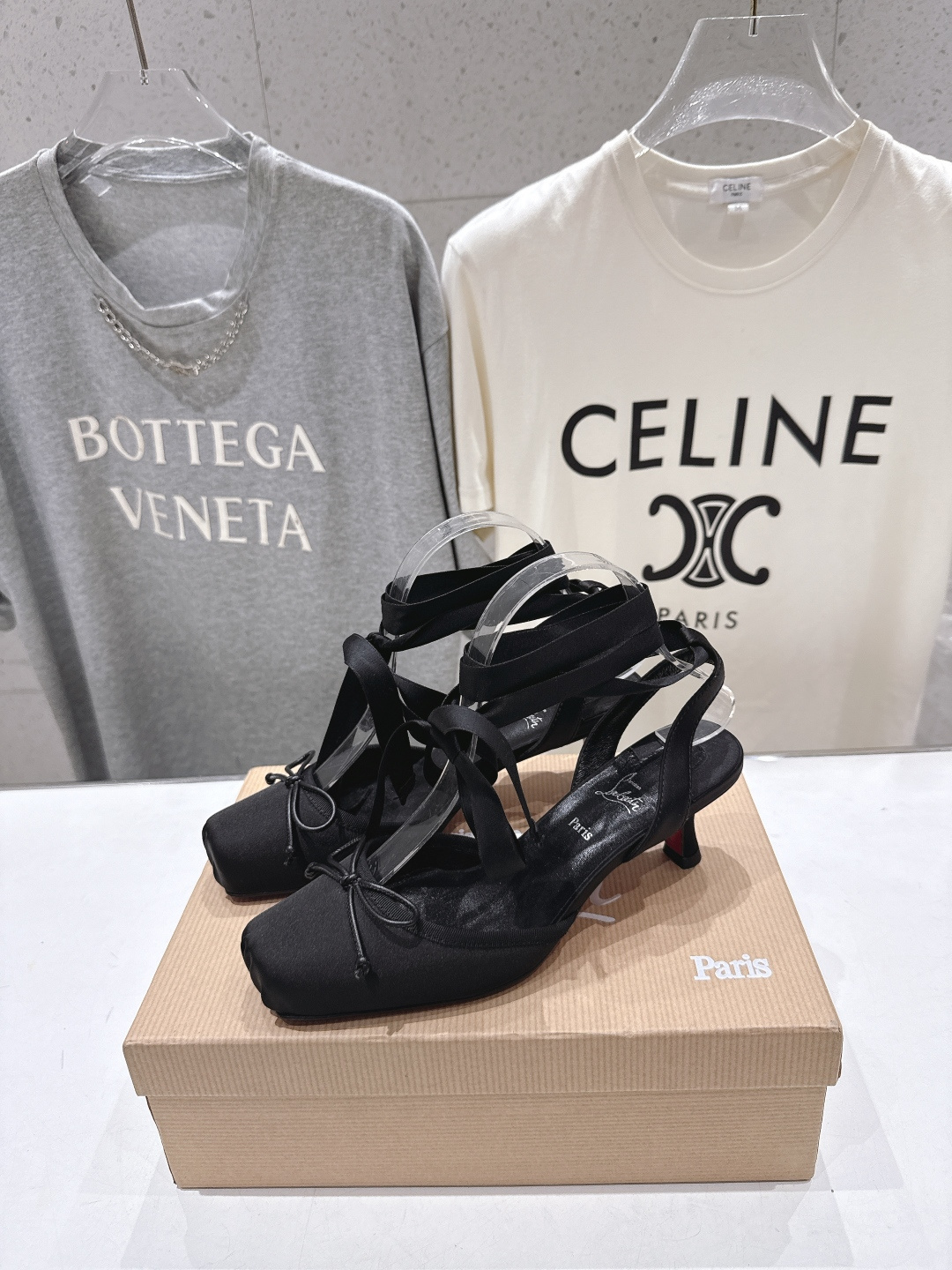 高版本出厂 Christian Loubotti CL红底鞋F030 2026ss新款绑带仙女风高跟鞋凉