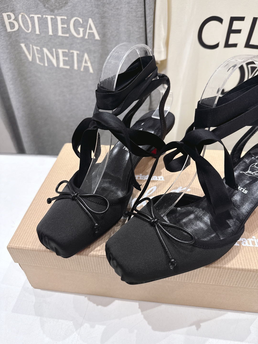 高版本出厂 Christian Loubotti CL红底鞋F030 2026ss新款绑带仙女风高跟鞋凉