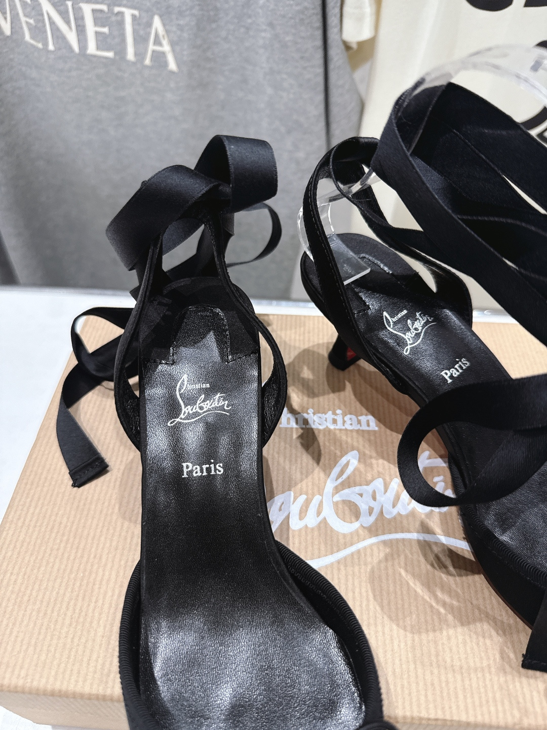 高版本出厂 Christian Loubotti CL红底鞋F030 2026ss新款绑带仙女风高跟鞋凉