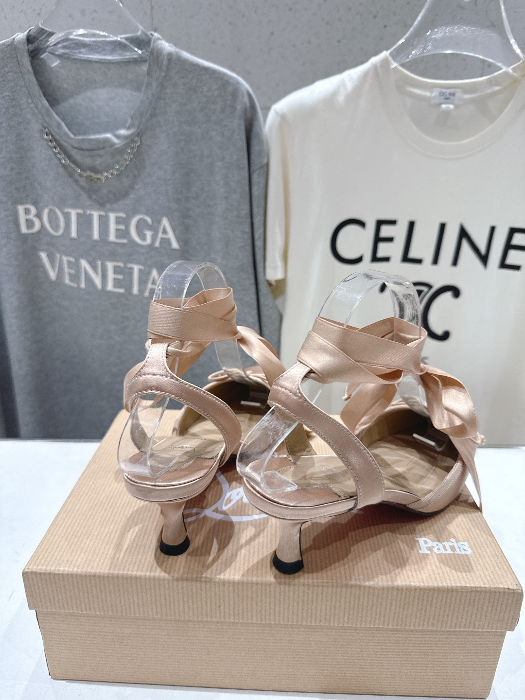 高版本出厂 Christian Loubotti CL红底鞋F030 2026ss新款绑带仙女风高跟鞋凉