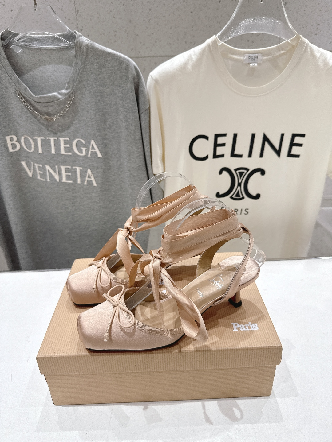 高版本出厂 Christian Loubotti CL红底鞋F030 2026ss新款绑带仙女风高跟鞋凉