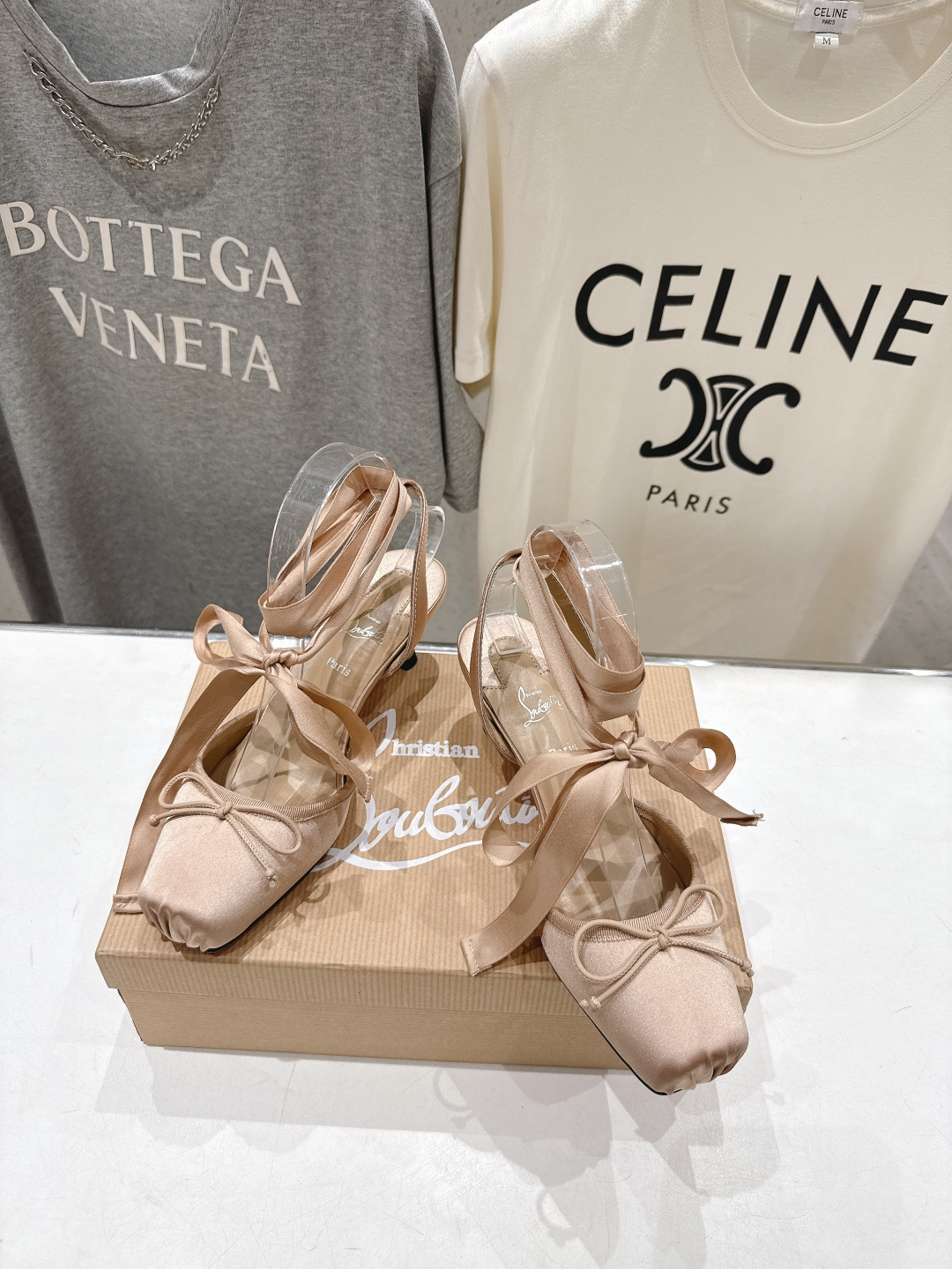 高版本出厂 Christian Loubotti CL红底鞋F030 2026ss新款绑带仙女风高跟鞋凉