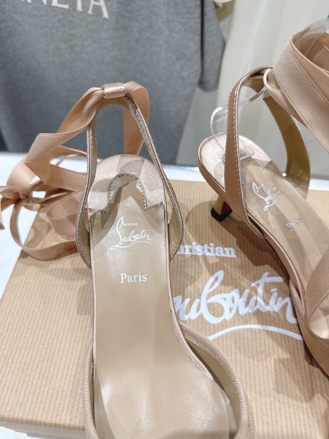 高版本出厂 Christian Loubotti CL红底鞋F030 2026ss新款绑带仙女风高跟鞋凉