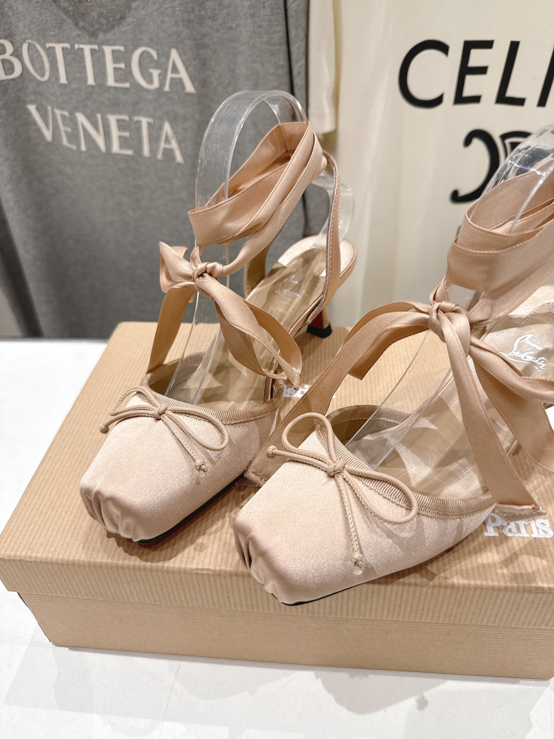 高版本出厂 Christian Loubotti CL红底鞋F030 2026ss新款绑带仙女风高跟鞋凉