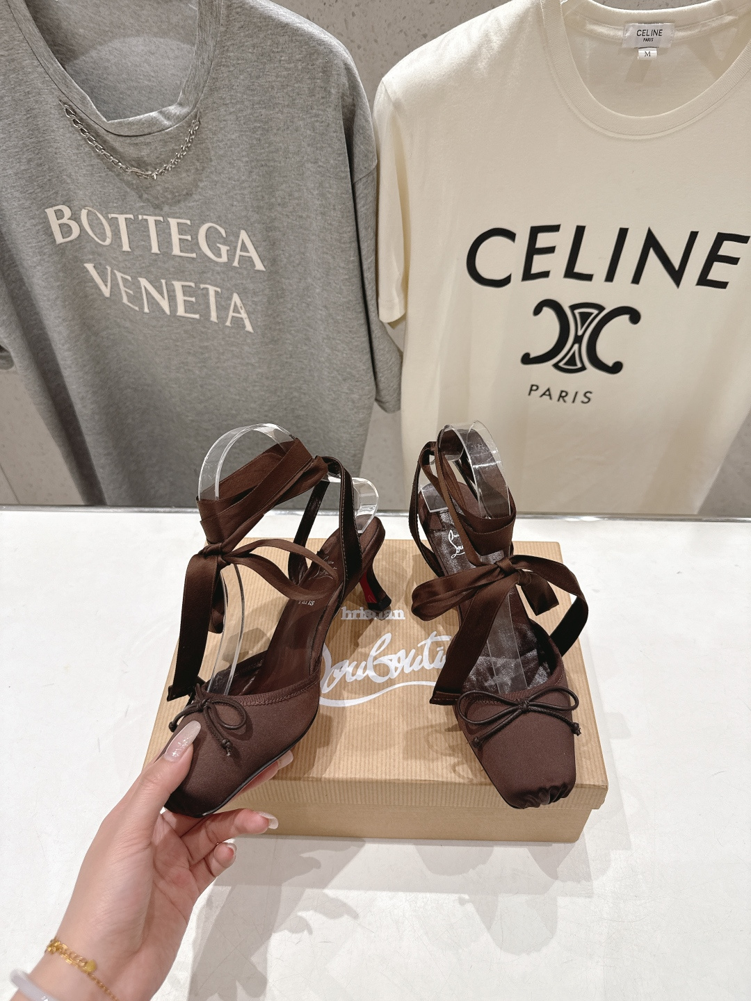 高版本出厂 Christian Loubotti CL红底鞋F030 2026ss新款绑带仙女风高跟鞋凉