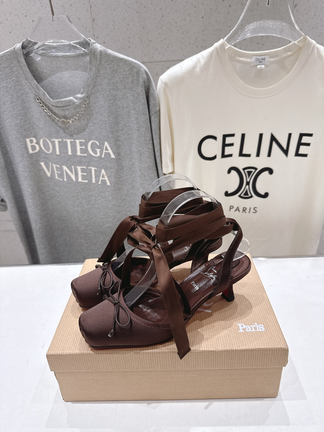 高版本出厂 Christian Loubotti CL红底鞋F030 2026ss新款绑带仙女风高跟鞋凉