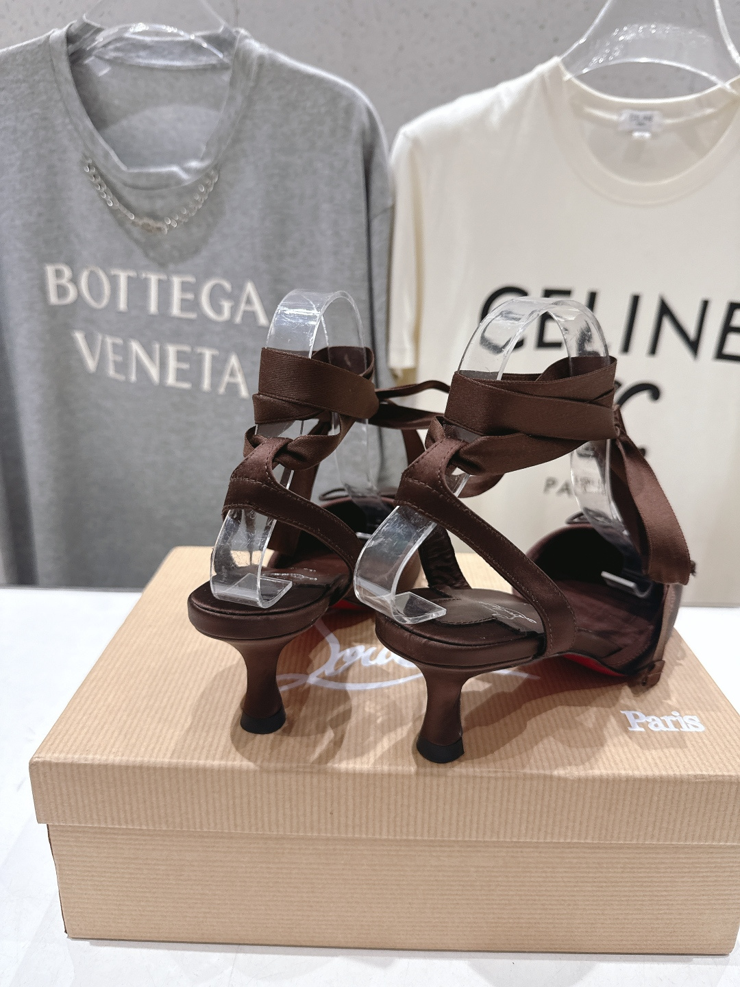 高版本出厂 Christian Loubotti CL红底鞋F030 2026ss新款绑带仙女风高跟鞋凉