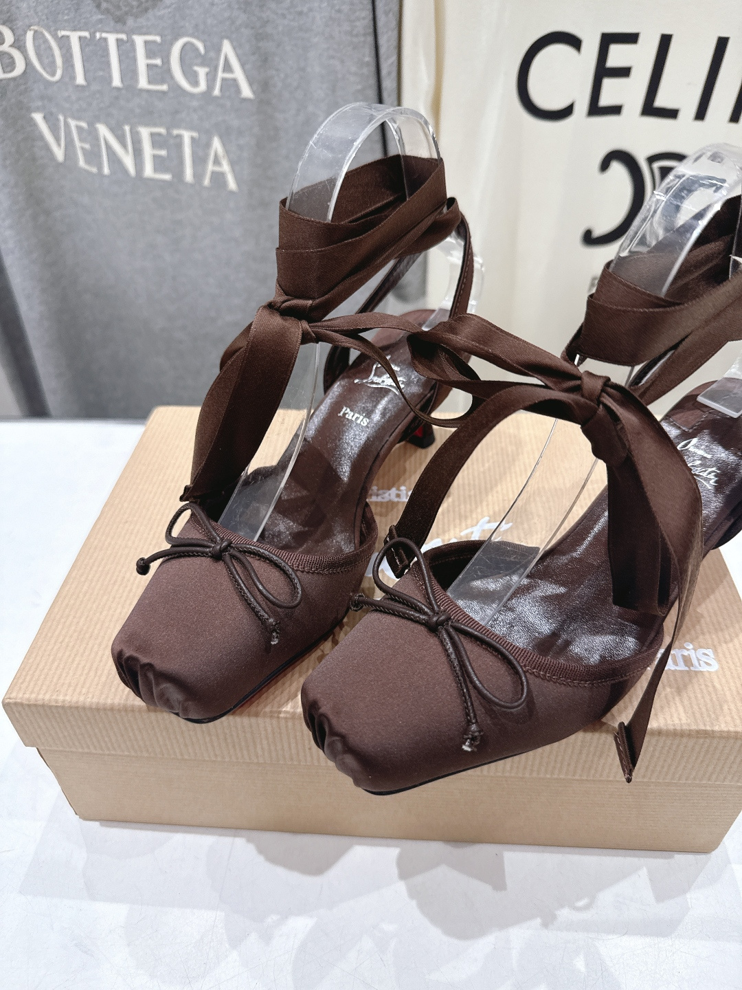 高版本出厂 Christian Loubotti CL红底鞋F030 2026ss新款绑带仙女风高跟鞋凉