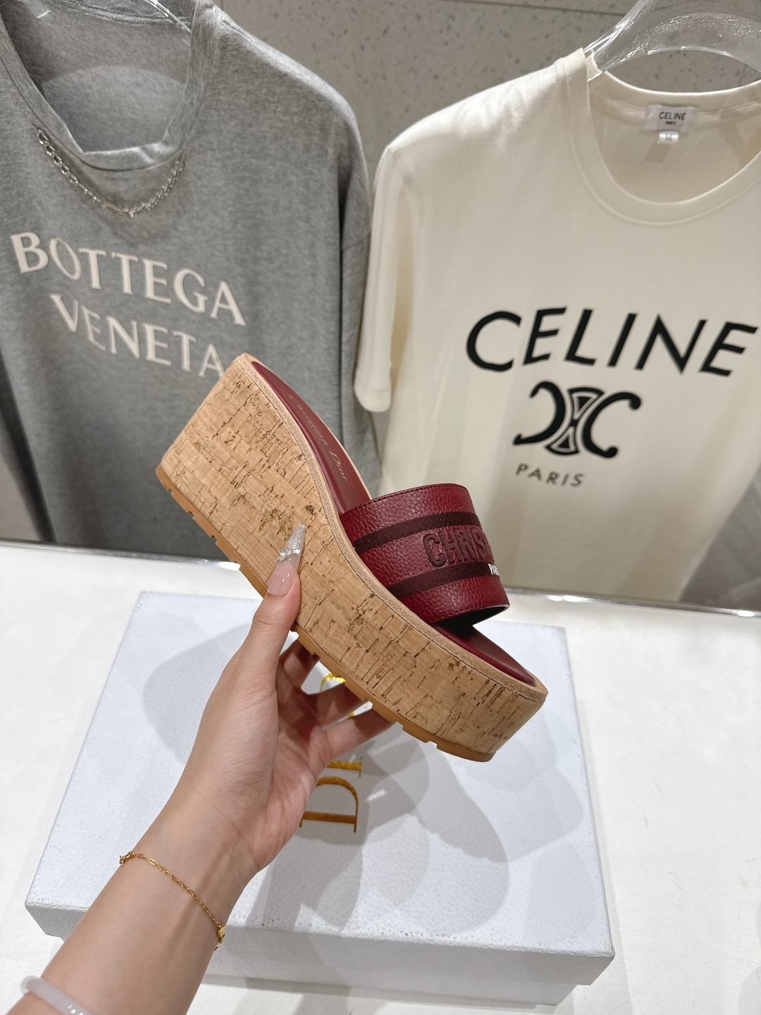 高版本出厂 Dior*迪奥F036 D家2026ss春夏新款仙女风坡跟厚底拖鞋1:1原版复刻 市面上最高