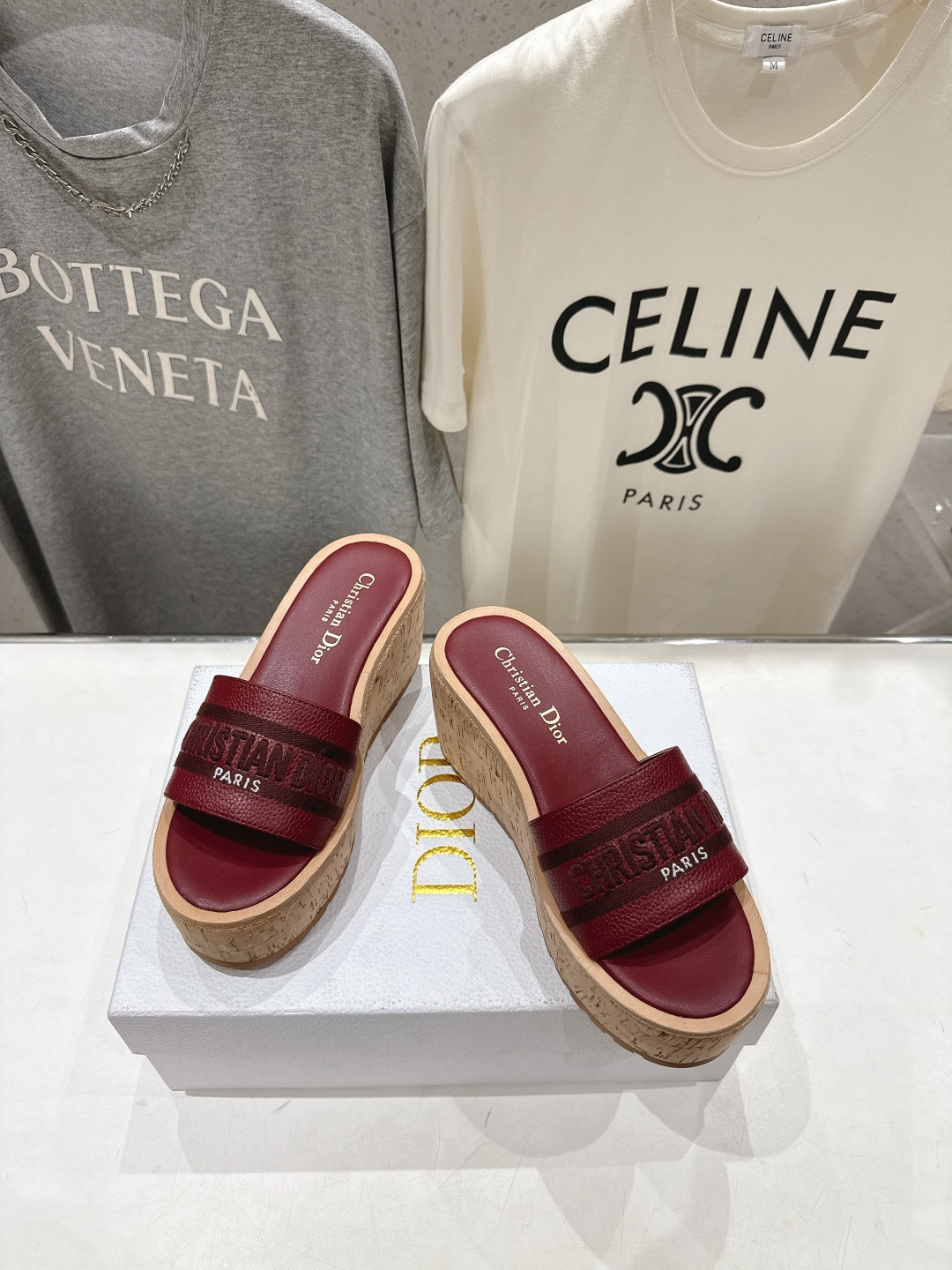 高版本出厂 Dior*迪奥F036 D家2026ss春夏新款仙女风坡跟厚底拖鞋1:1原版复刻 市面上最高