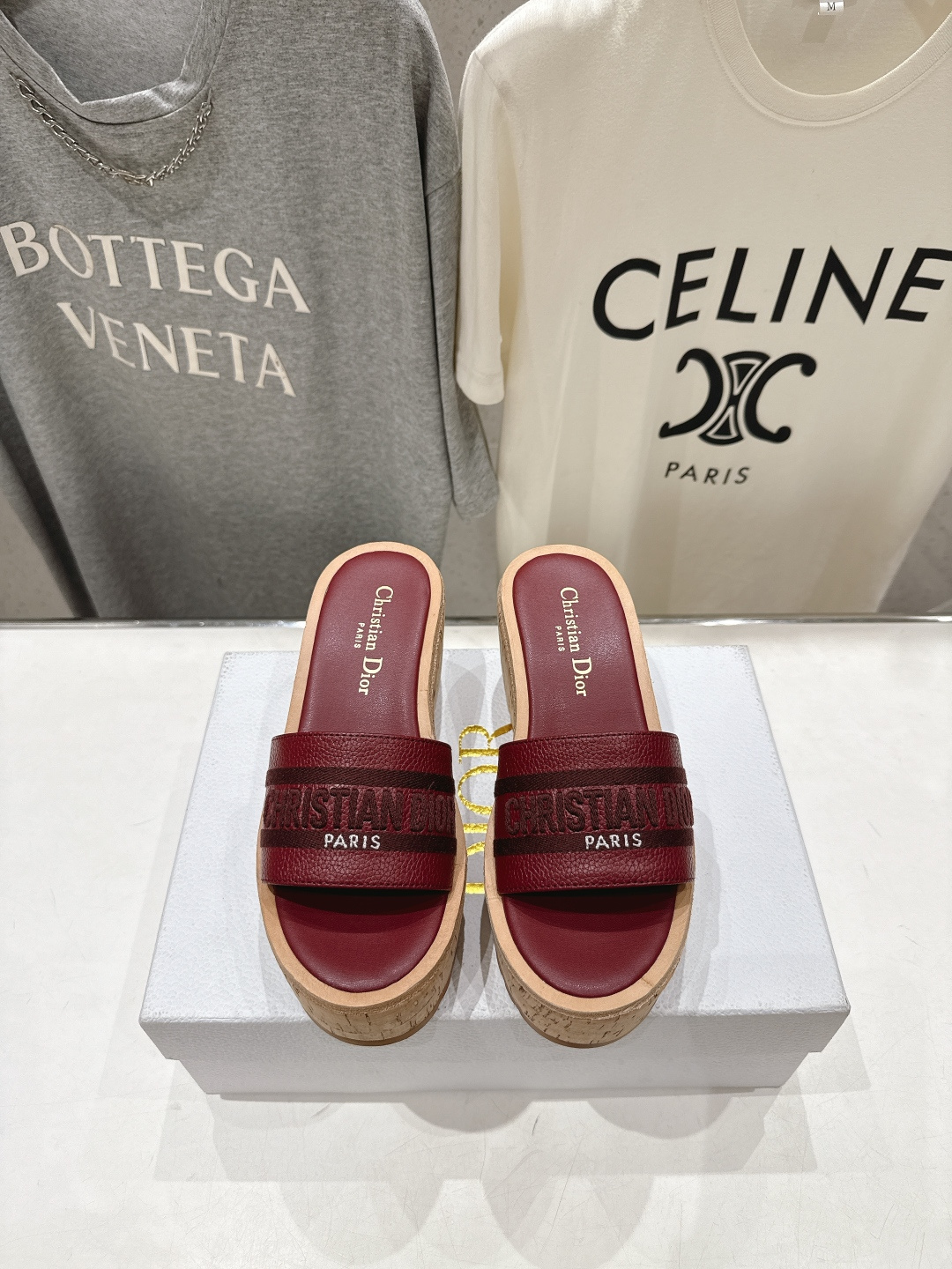 高版本出厂 Dior*迪奥F036 D家2026ss春夏新款仙女风坡跟厚底拖鞋1:1原版复刻 市面上最高