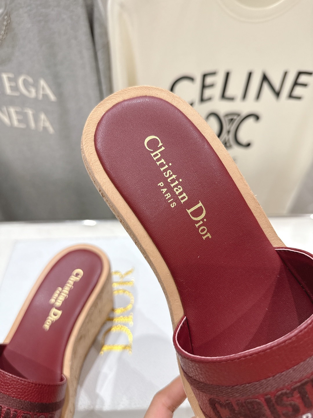 高版本出厂 Dior*迪奥F036 D家2026ss春夏新款仙女风坡跟厚底拖鞋1:1原版复刻 市面上最高