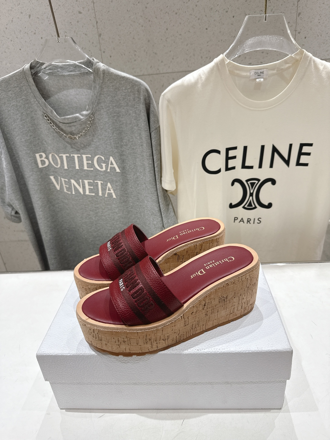 高版本出厂 Dior*迪奥F036 D家2026ss春夏新款仙女风坡跟厚底拖鞋1:1原版复刻 市面上最高